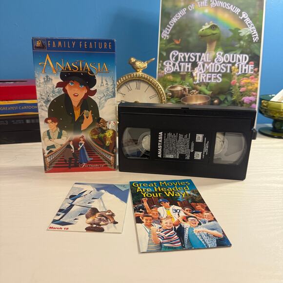 Anastasia 1997 VHS Family Feature Vintage Don Bluth Tape Inserts - Picture 3 of 3